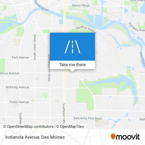 Mapa de Indianola Avenue