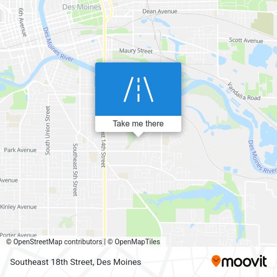 Southeast 18th Street map