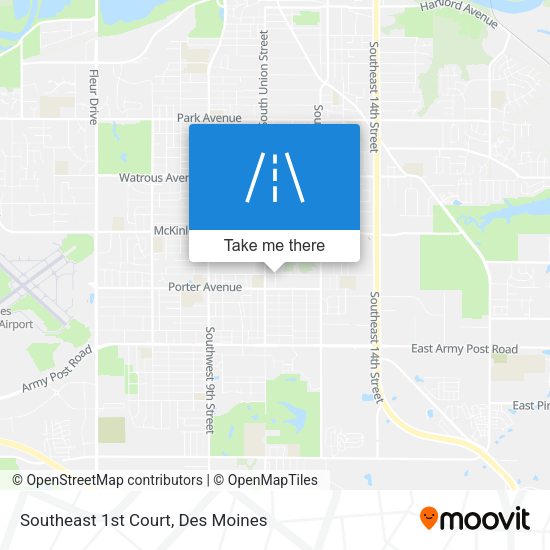 Southeast 1st Court map