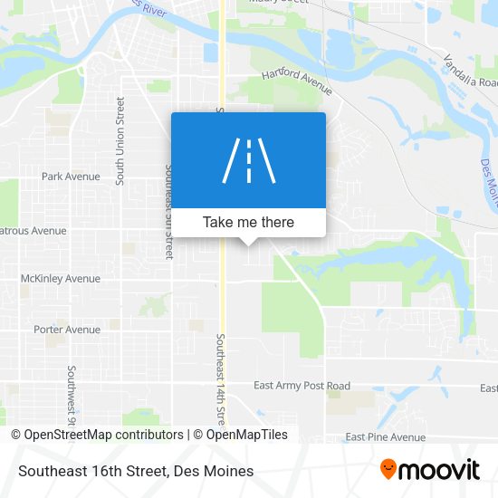 Southeast 16th Street map