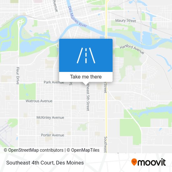 Southeast 4th Court map