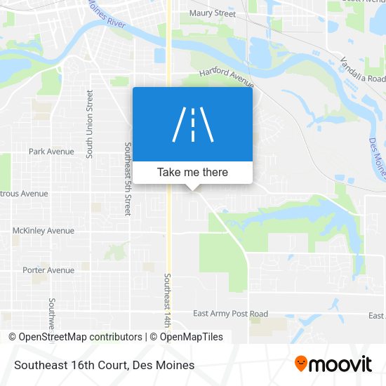 Southeast 16th Court map