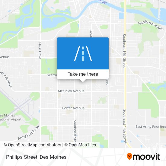 Mapa de Phillips Street