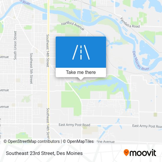 Southeast 23rd Street map