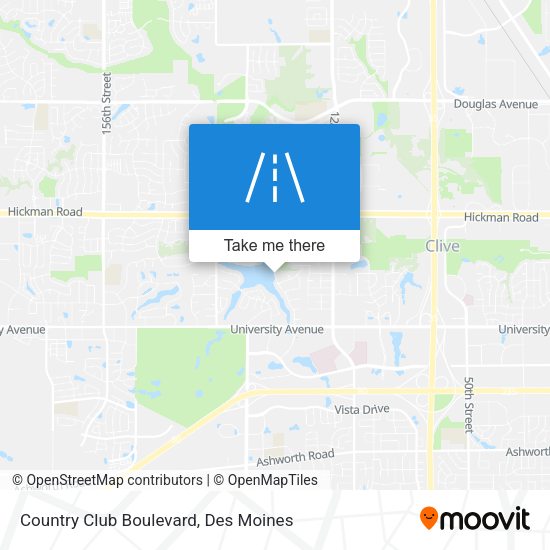 Country Club Boulevard map