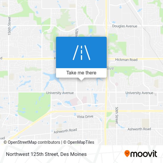 Northwest 125th Street map