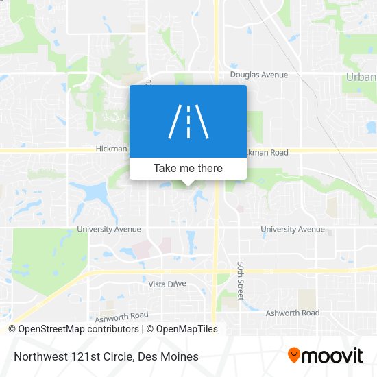 Northwest 121st Circle map