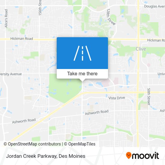 Jordan Creek Parkway map
