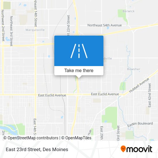 Mapa de East 23rd Street