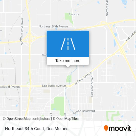 Northeast 34th Court map