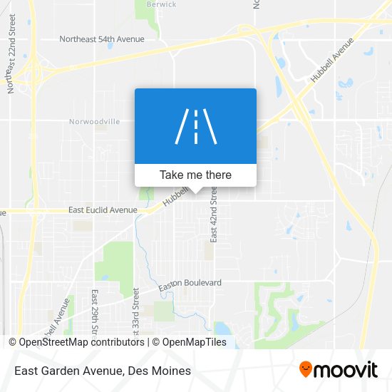 East Garden Avenue map
