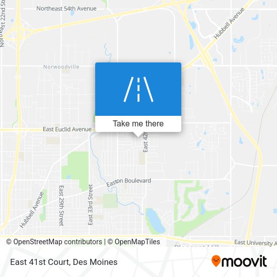 East 41st Court map