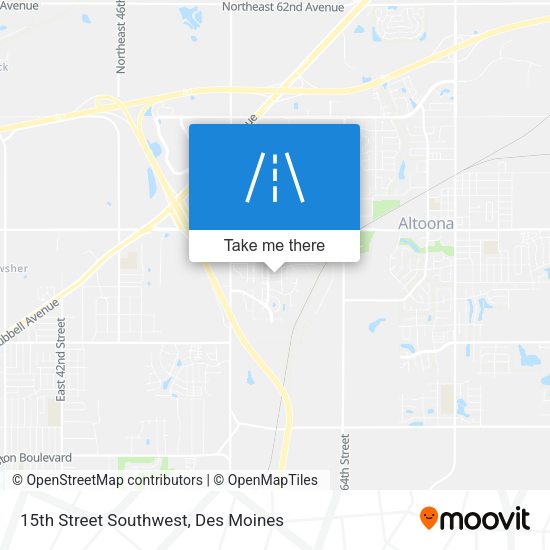 Mapa de 15th Street Southwest