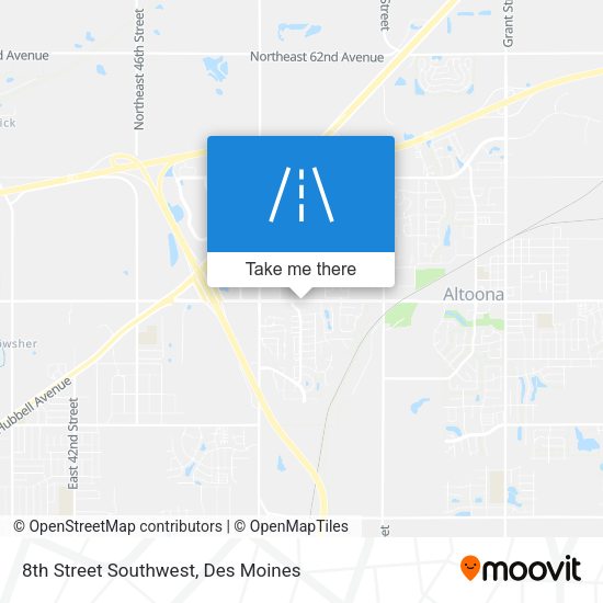 8th Street Southwest map
