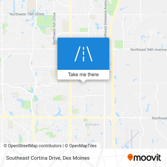 Mapa de Southeast Cortina Drive