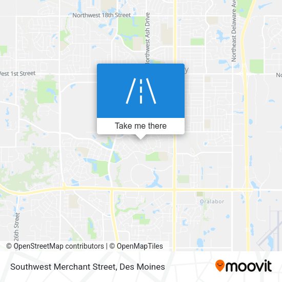 Southwest Merchant Street map
