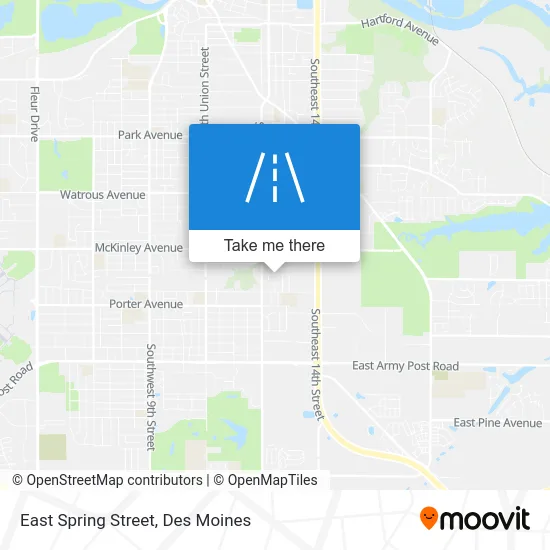 East Spring Street map