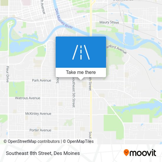Southeast 8th Street map