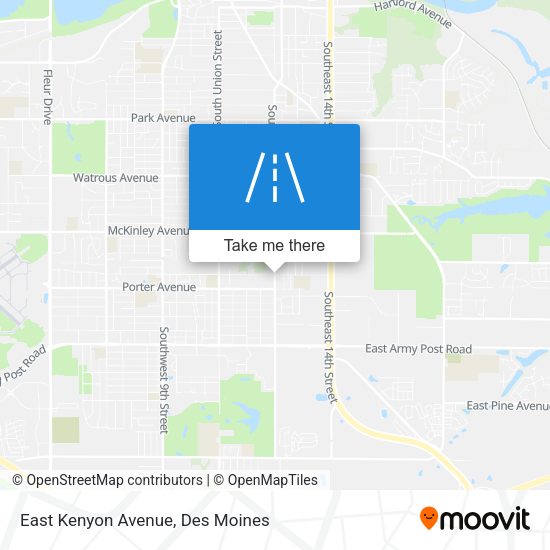 Mapa de East Kenyon Avenue