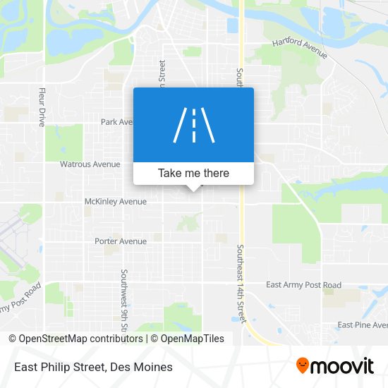 East Philip Street map