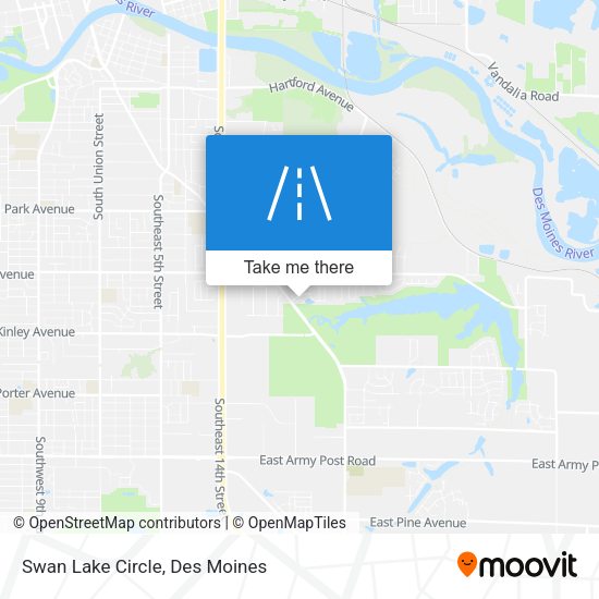 Swan Lake Circle map