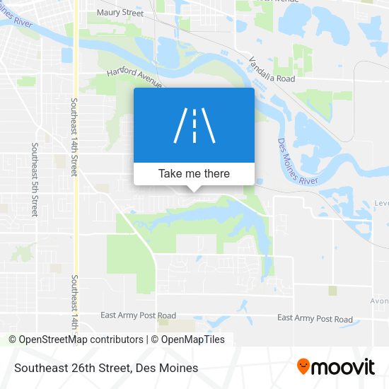 Southeast 26th Street map