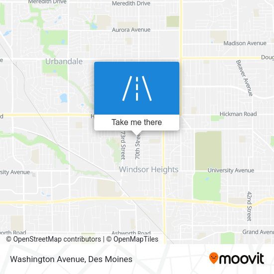 Washington Avenue map