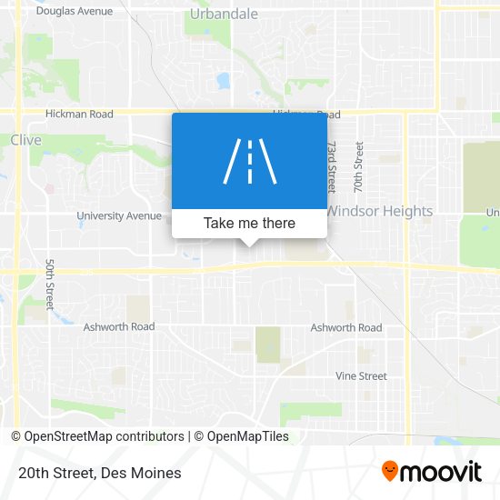 Mapa de 20th Street
