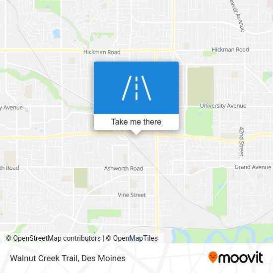 Walnut Creek Trail map