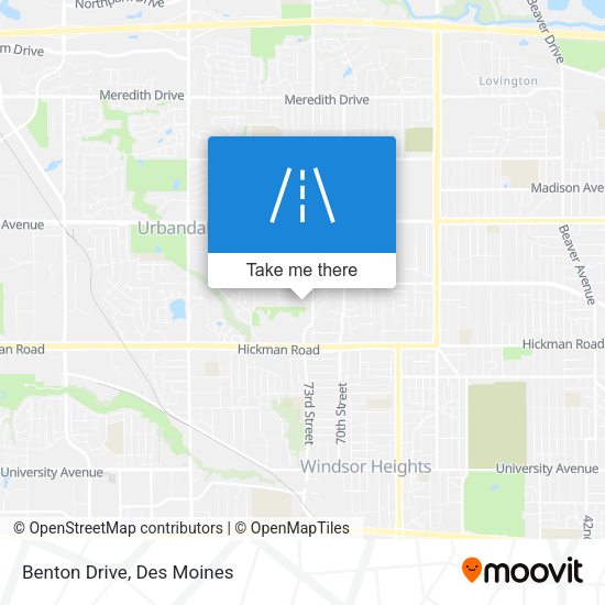 Mapa de Benton Drive