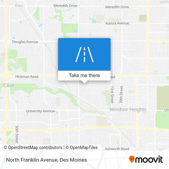 North Franklin Avenue map