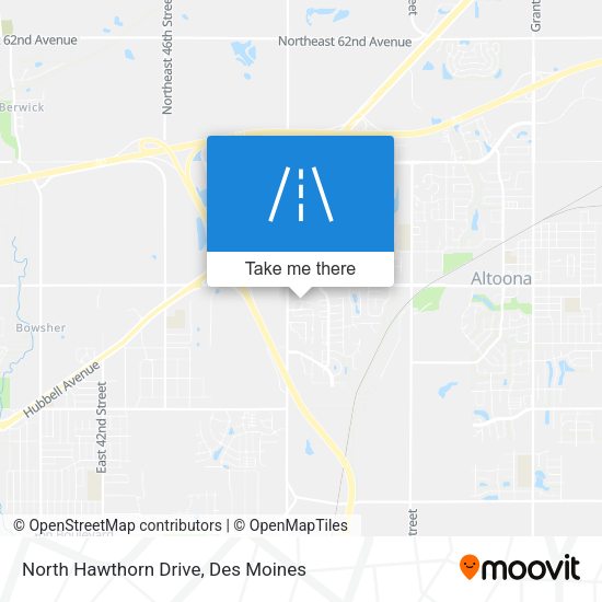 Mapa de North Hawthorn Drive