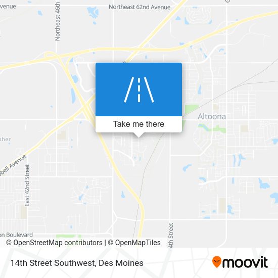 14th Street Southwest map