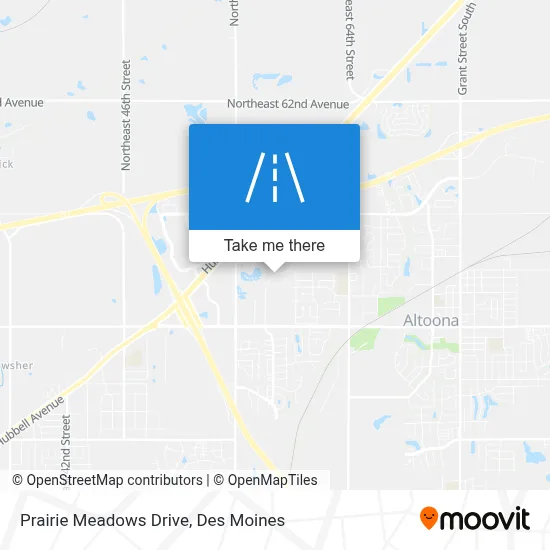 Prairie Meadows Drive map