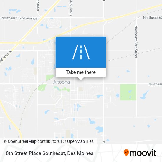 Mapa de 8th Street Place Southeast