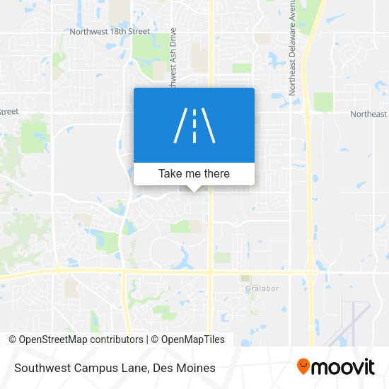 Mapa de Southwest Campus Lane