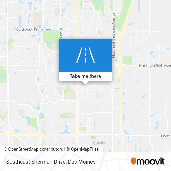 Mapa de Southeast Sherman Drive
