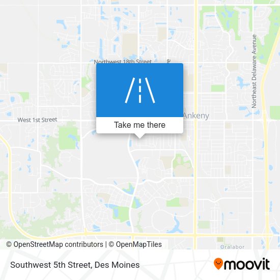 Southwest 5th Street map