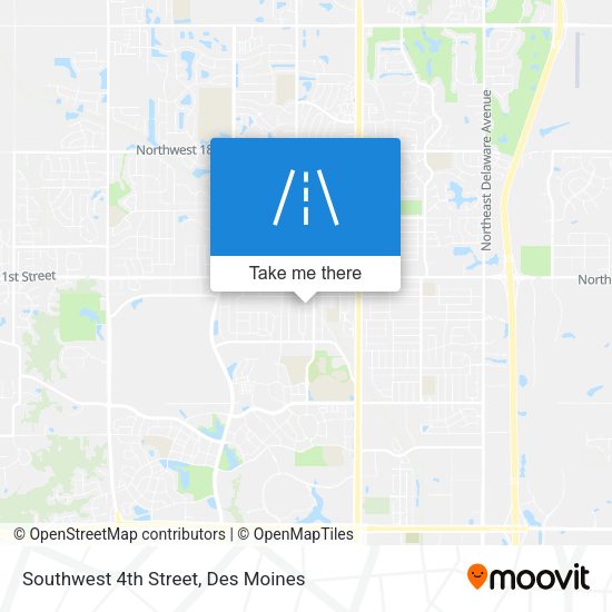 Southwest 4th Street map