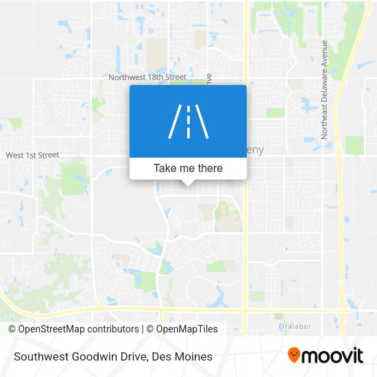 Southwest Goodwin Drive map