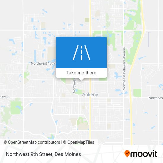 Northwest 9th Street map