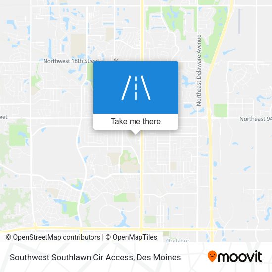 Southwest Southlawn Cir Access map