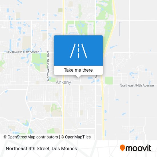 Northeast 4th Street map