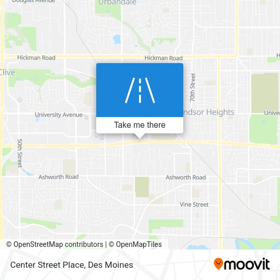 Center Street Place map