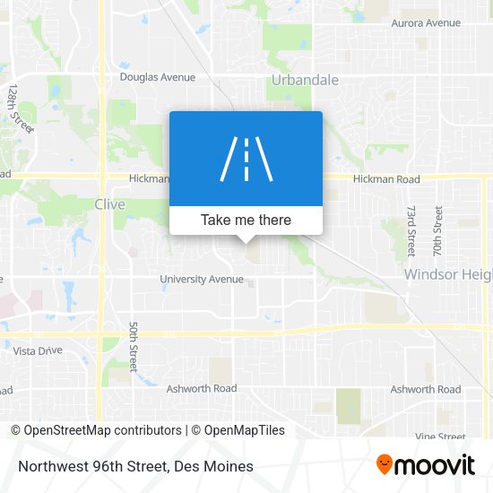 Northwest 96th Street map