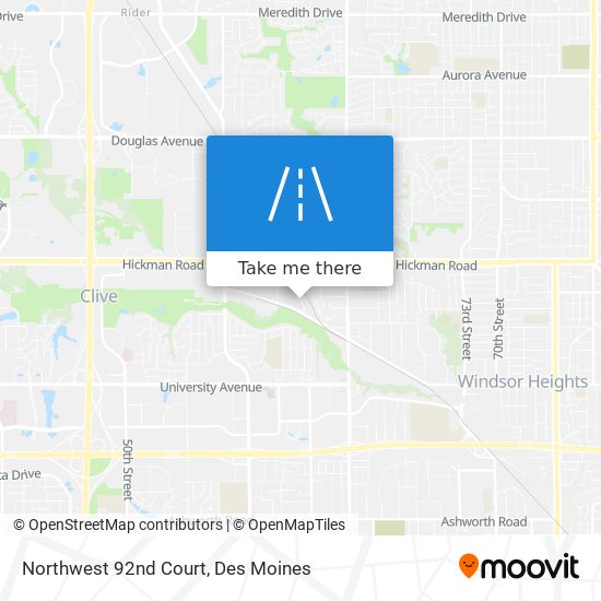 Mapa de Northwest 92nd Court