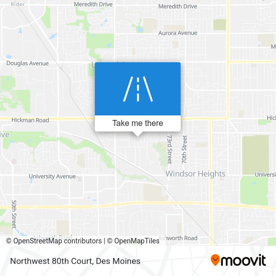 Northwest 80th Court map