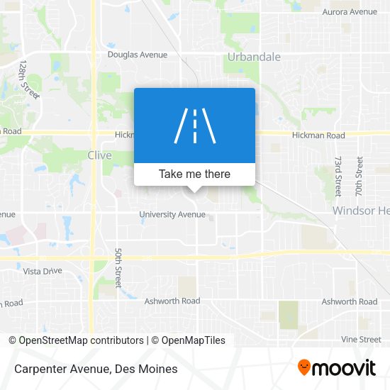 Carpenter Avenue map