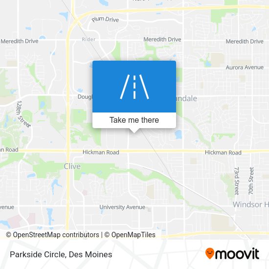 Parkside Circle map