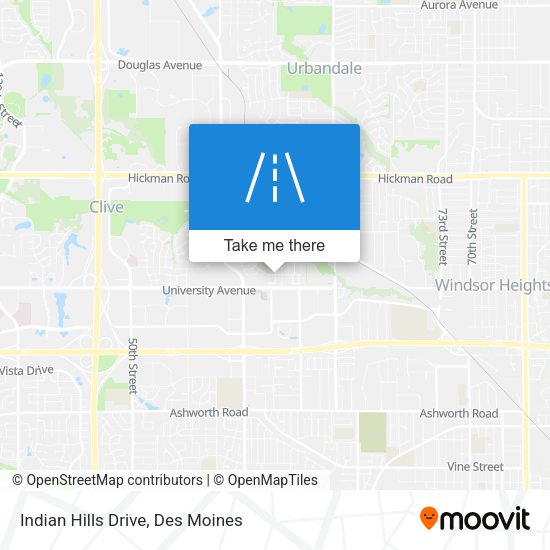 Indian Hills Drive map